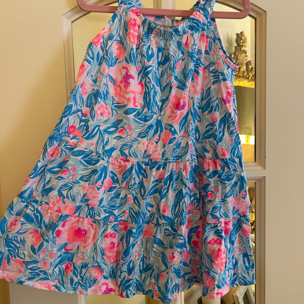 Lilly Pulitzer Pink and Blue Floral Dress